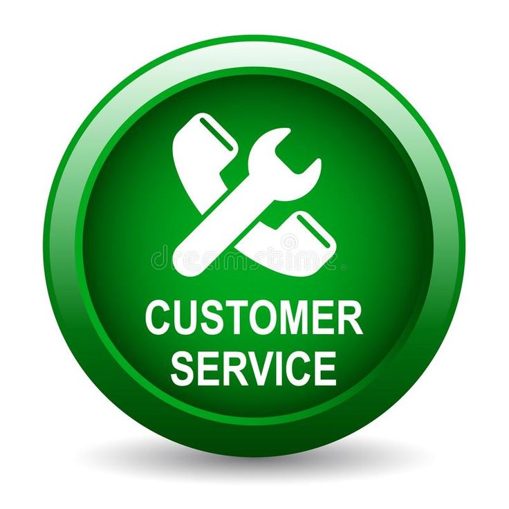 Customer service button stock illustration Illustration of discount 124456472