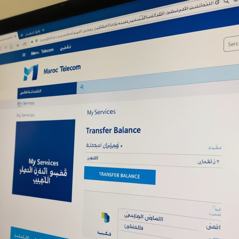نقل رصيد اتصالات المغرب إلى رقم آخر
