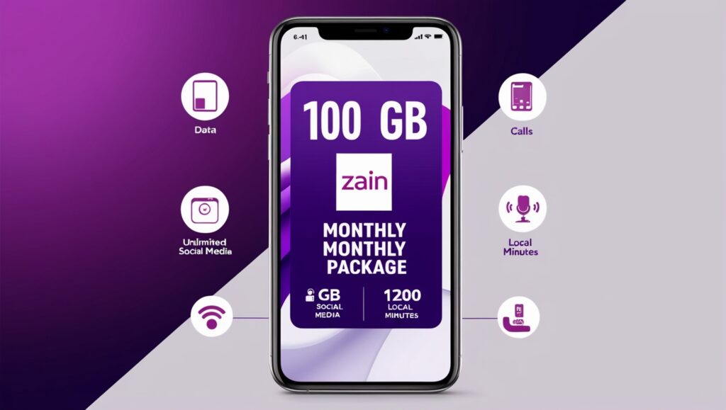 باقة زين 100 جيجابايت الشهرية