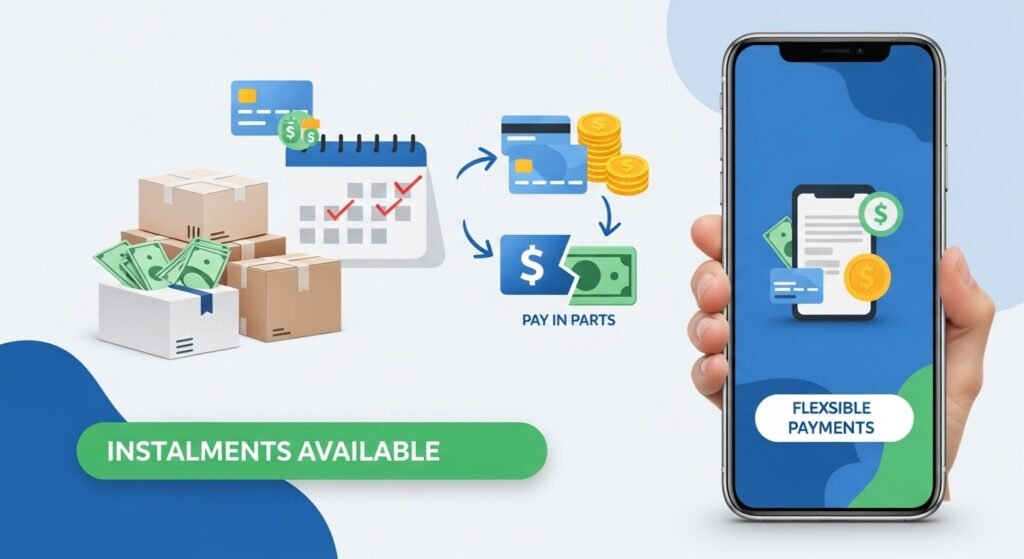 الباقات المؤهلة للتقسيط